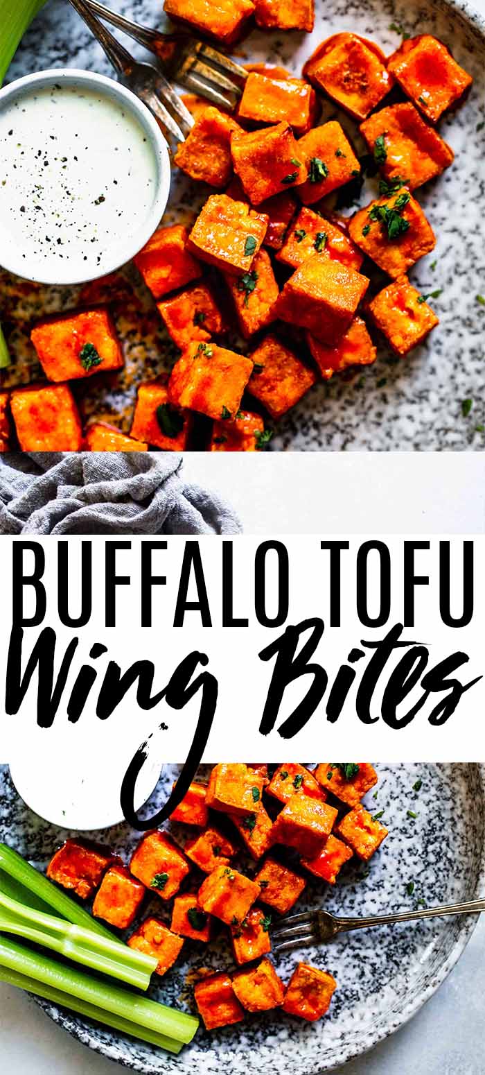 Crispy Baked Buffalo Tofu Bites Platings + Pairings