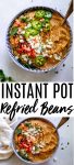 Instant Pot Refried Beans require no presoaking. Plus, they're virtually fat free and can be made vegetarian or vegan with some simple swaps. 