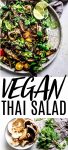30-Minute Thai Mushroom Salad is tangy, spicy, amazingly delicious yet deceptively easy to make. Topped with toasted rice powder for a delicious crunch. 