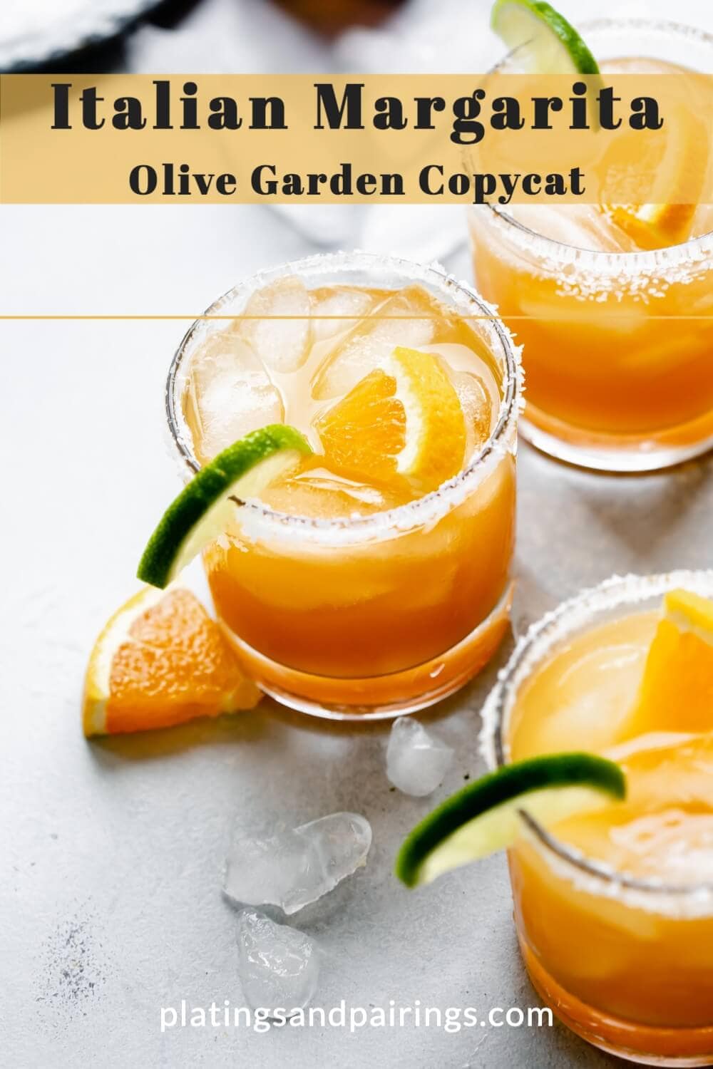 Italian Margarita Recipe with Amaretto Platings + Pairings