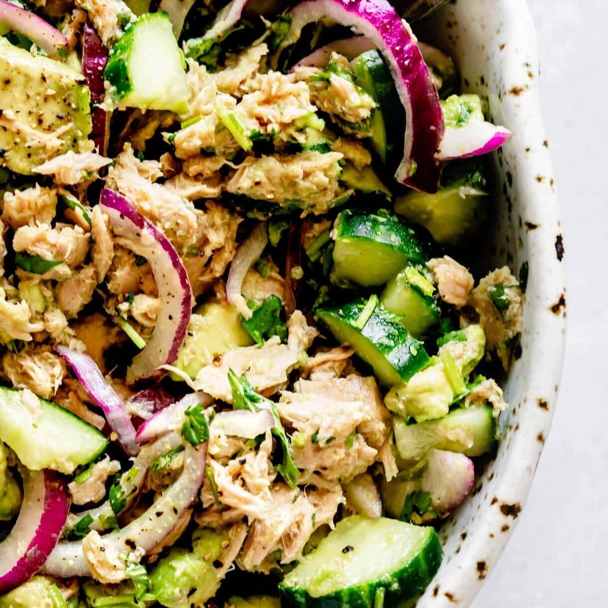 Avocado Tuna Salad {10Minute Recipe} Platings + Pairings