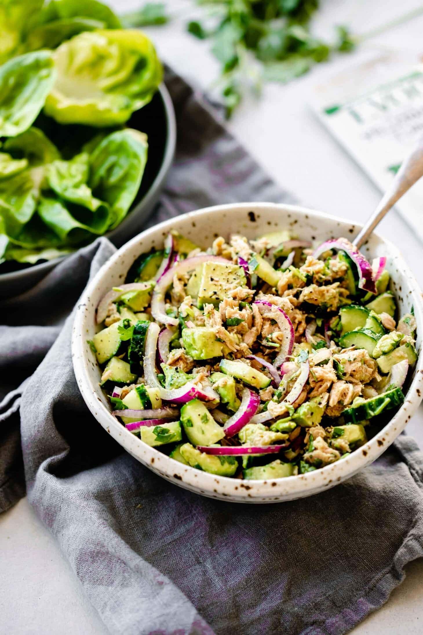 Avocado Tuna Salad {10Minute Recipe} Platings + Pairings