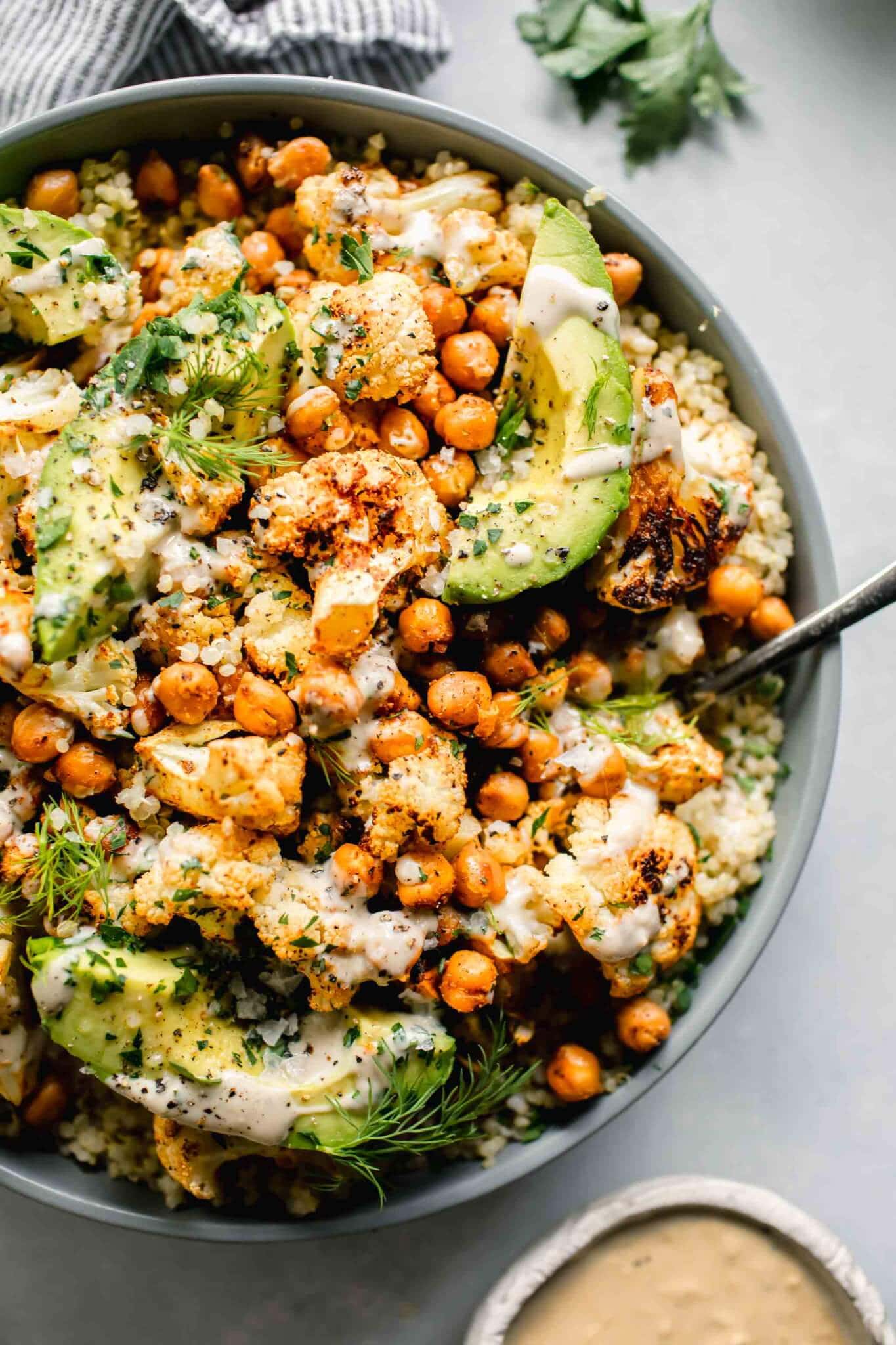 Cauliflower Salad with Roasted Chickpeas & Quinoa | Recipe Cart