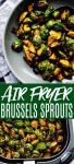 Air Fryer Brussel Sprouts cook up crispy and delicious with minimal oil with the help of your air fryer! Dressed simply with balsamic vinegar and a sprinkle of salt. You'll love these!