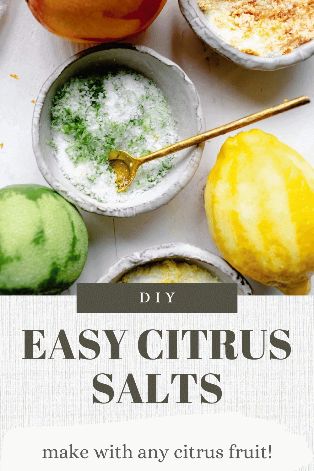 How to Make Citrus Salt (Easy DIY Food Gift Idea) Platings + Pairings