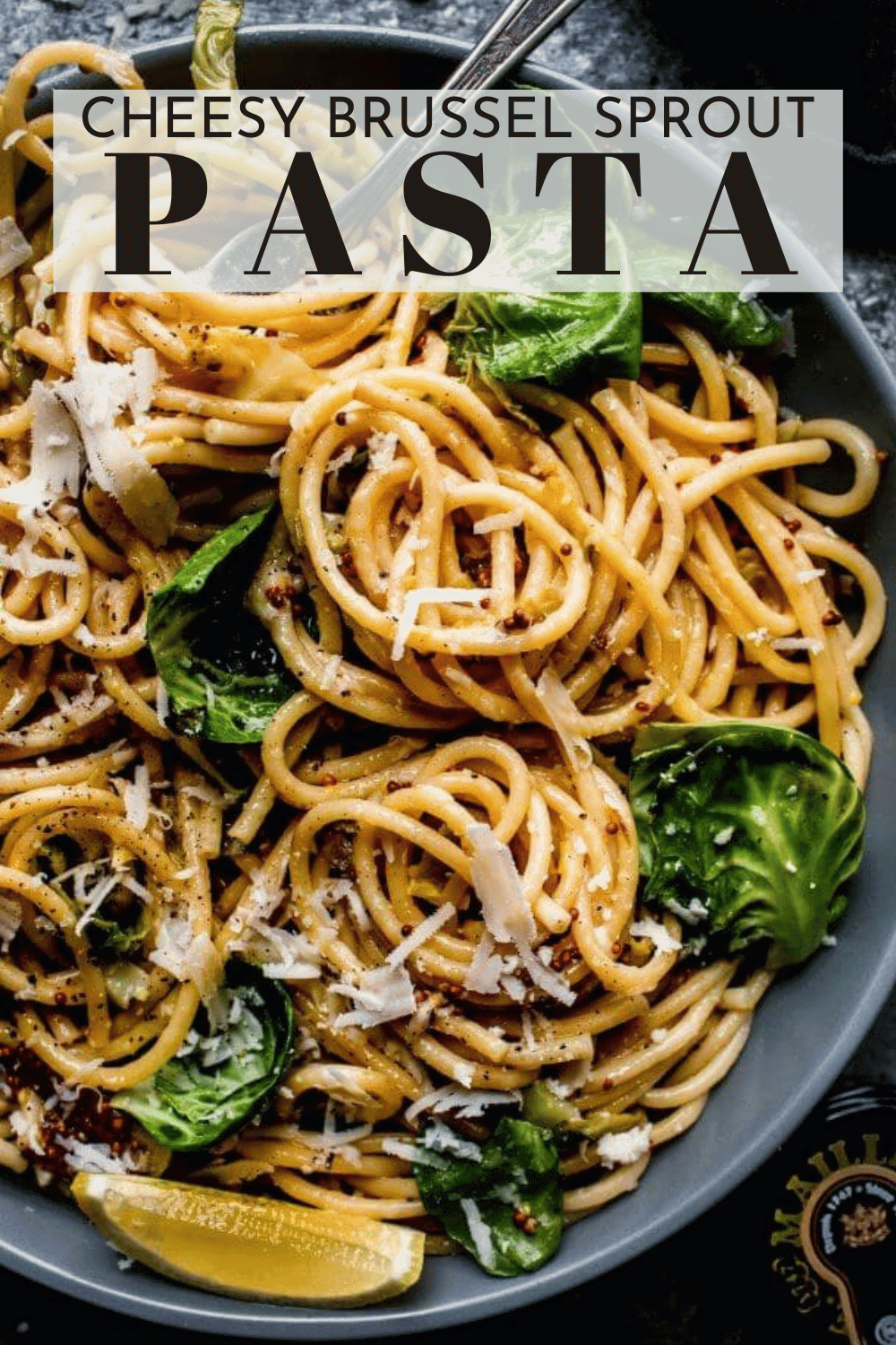 Brussel Sprout Pasta with Pecorino Romano & Mustard Platings + Pairings