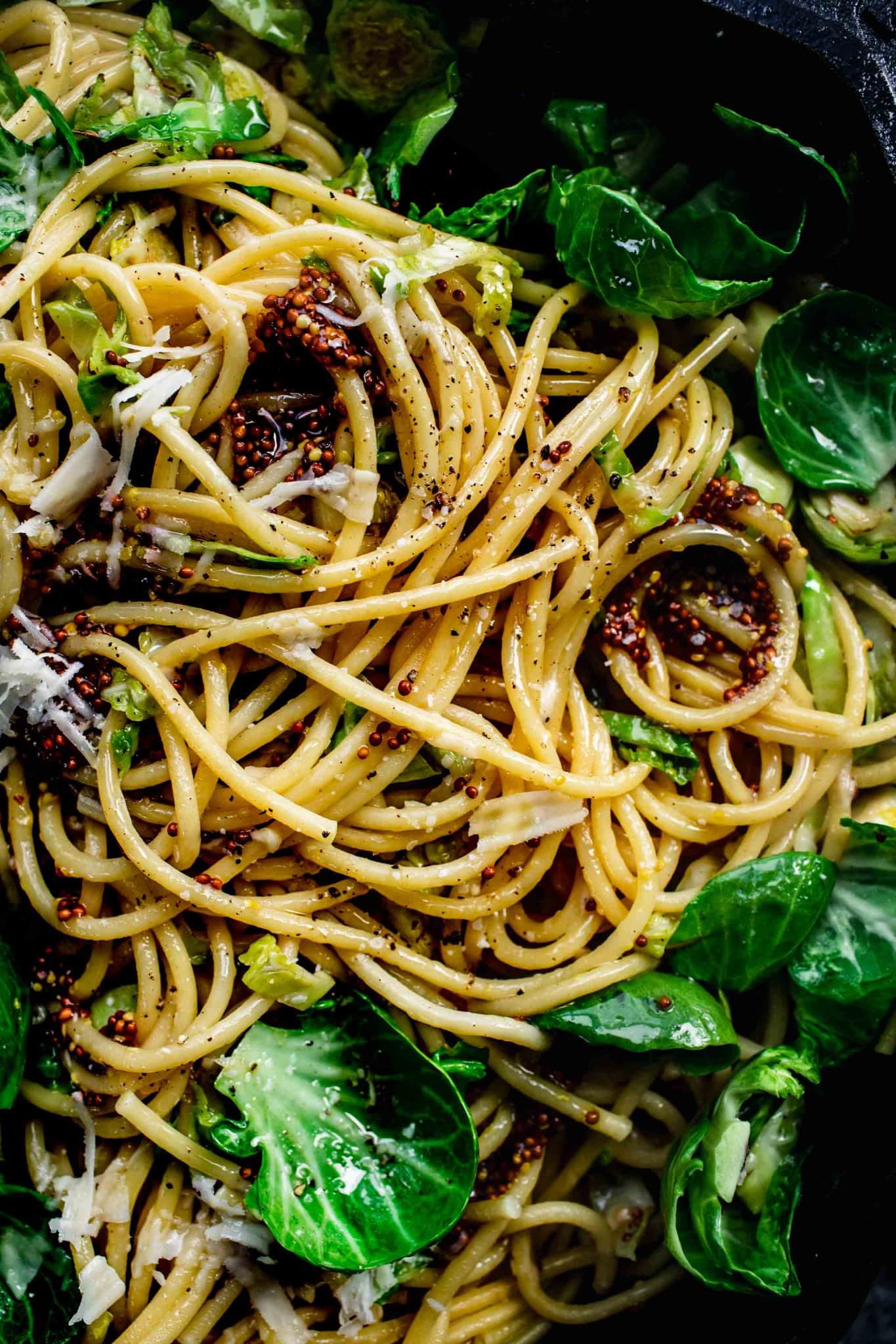 Brussel Sprout Pasta with Parmesan Platings + Pairings