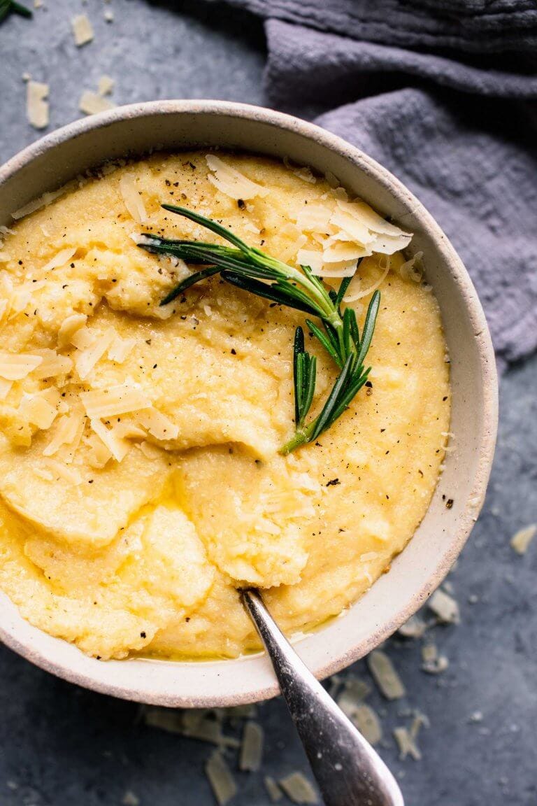 The BEST Creamy Parmesan Polenta Recipe Platings + Pairings