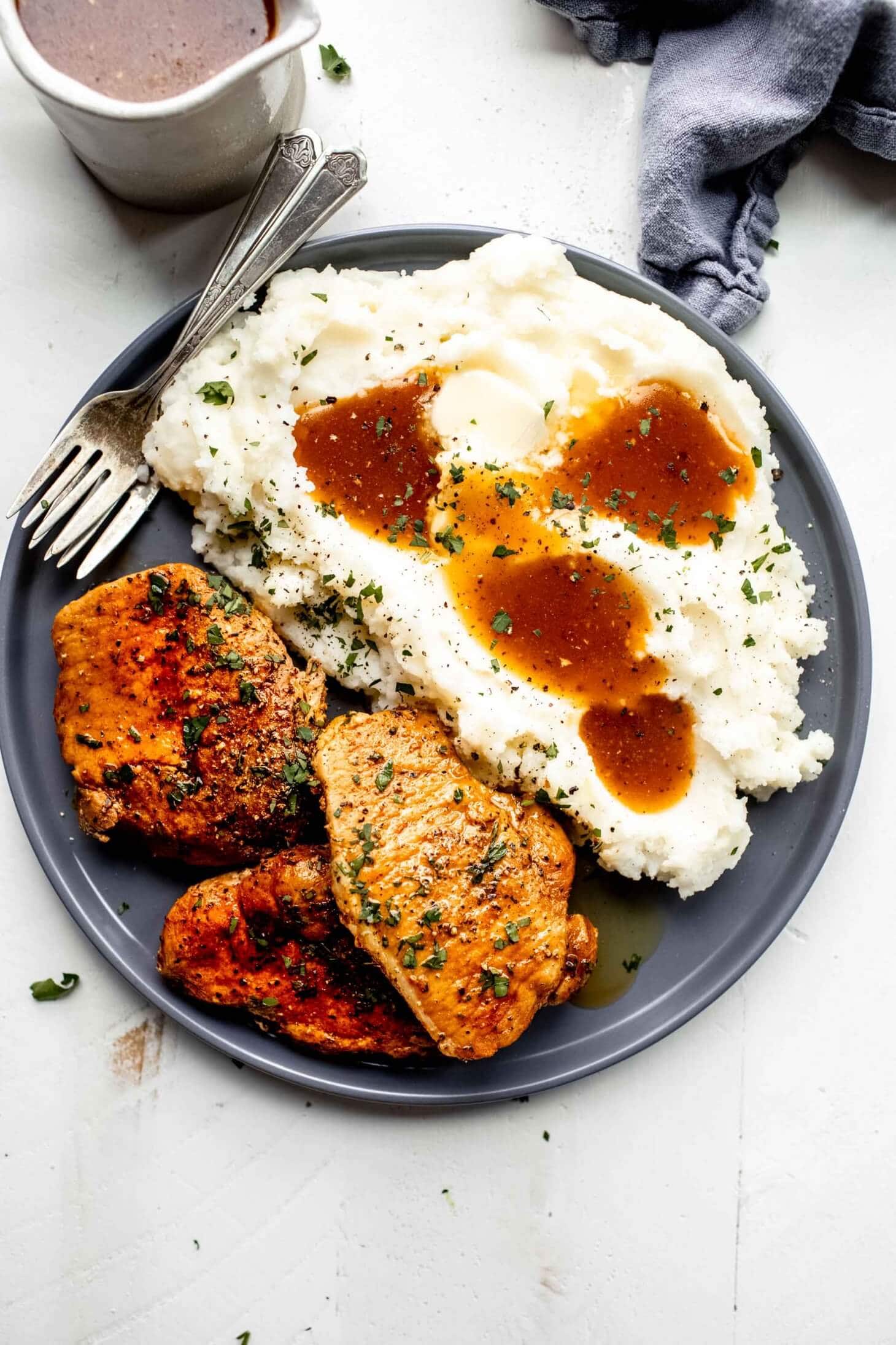 Instant Pot Pork Chops & Gravy (Boneless or BoneIn)