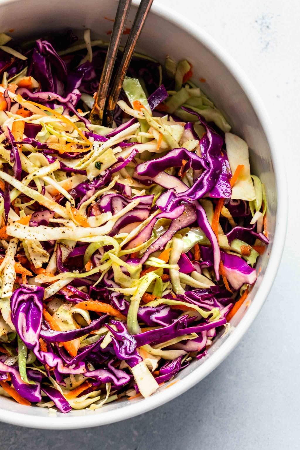 Vinegar Coleslaw Recipe (No Mayo) Platings + Pairings