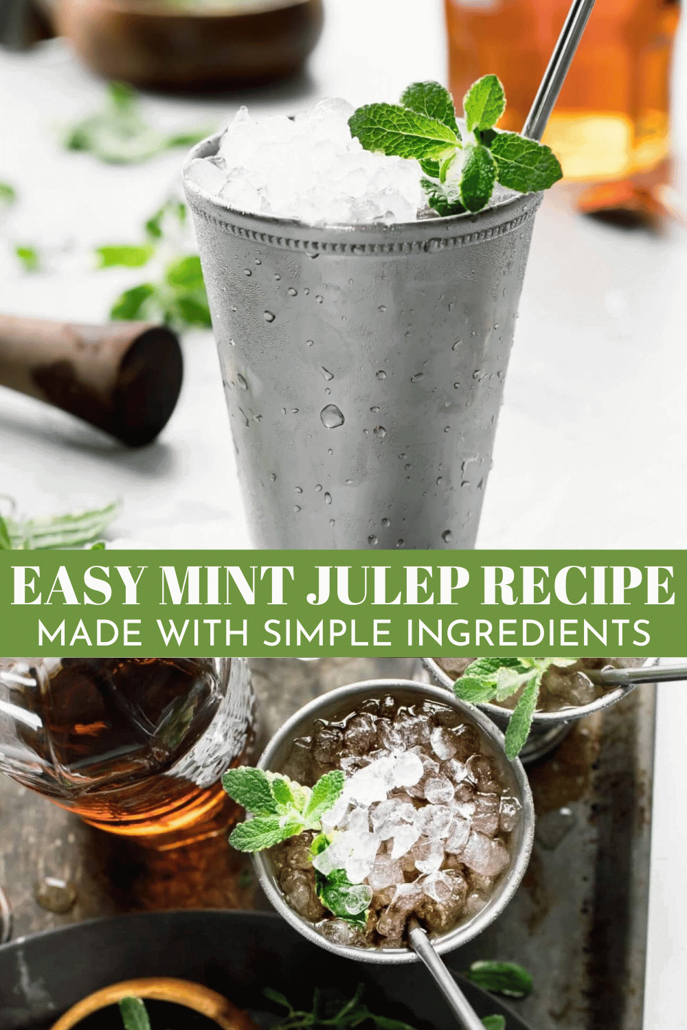 Classic Mint Julep Recipe (Bourbon Mint Julep) Platings + Pairings