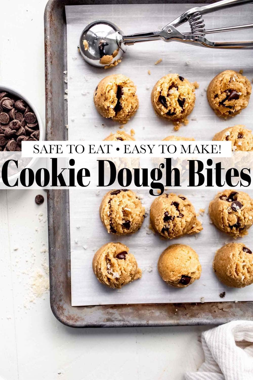 Almond Flour Cookie Dough Bites with Chocolate Chips