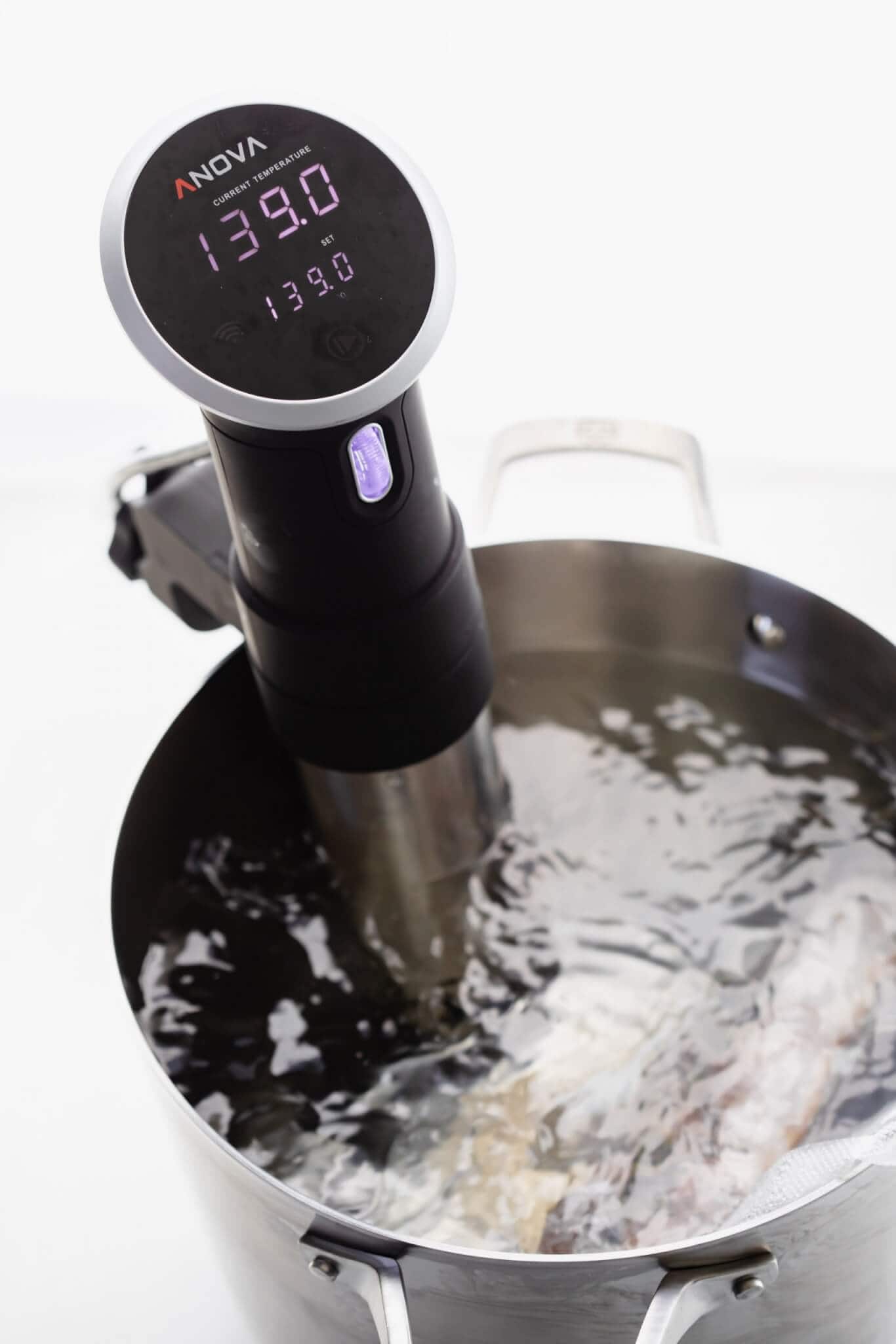 Sous vide set to 139