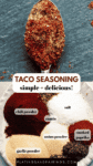 The best taco seasoning pinterest image.