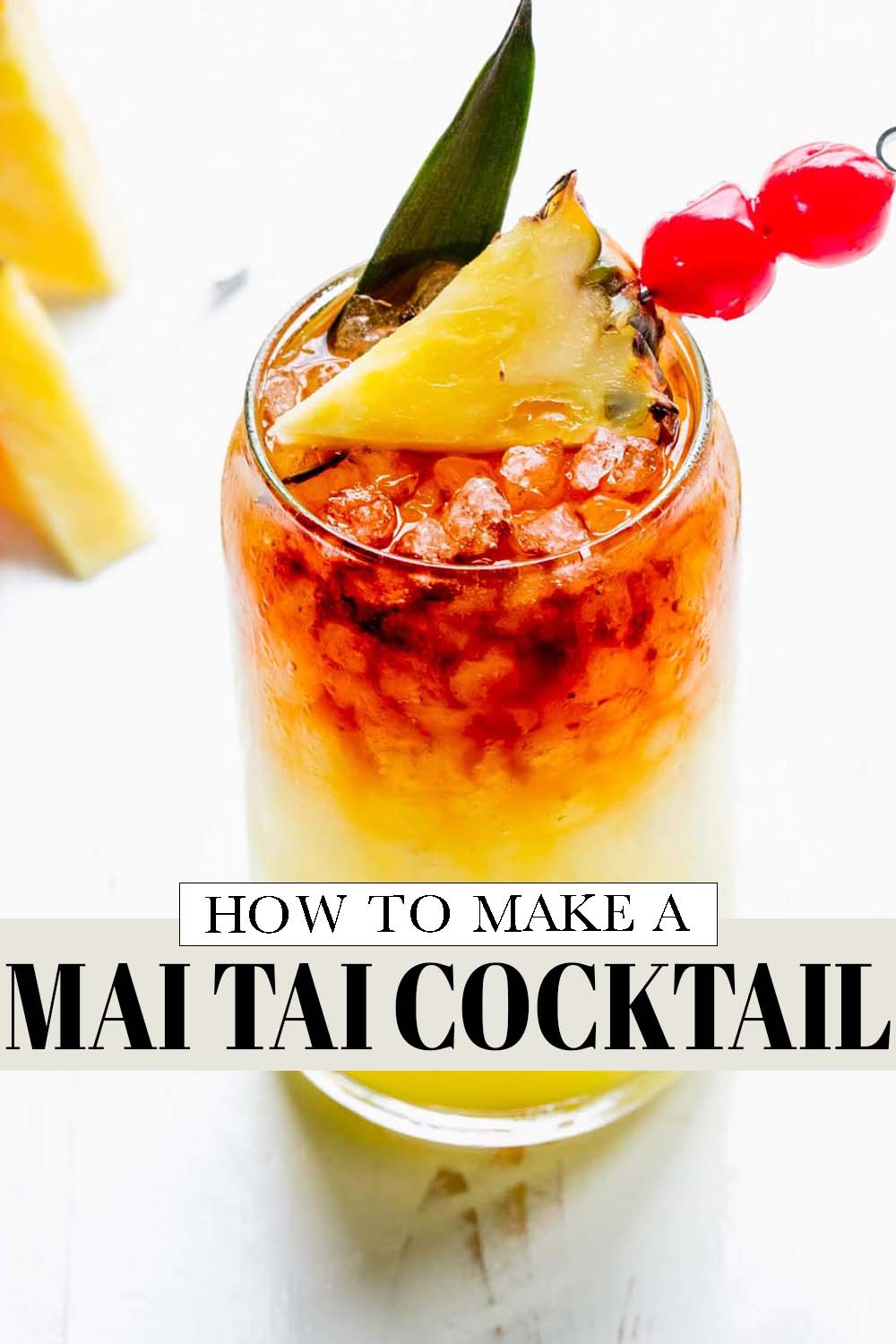 Hawaiian Mai Tai Recipe with Pineapple Juice photo