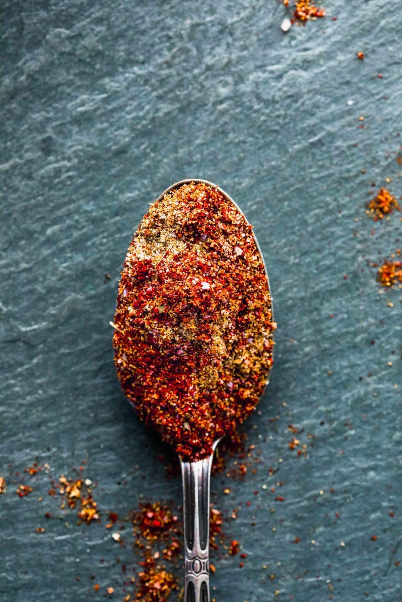 TACO SEASONING IN SPOON