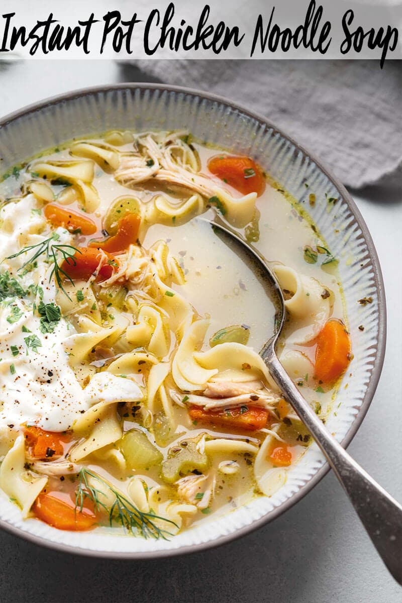 Instant Pot Chicken Noodle Soup STORY Platings + Pairings