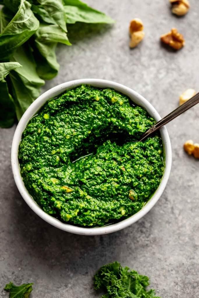 KALE PESTO IN SMALL BOWL