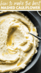Easy mashed cauliflower pin.