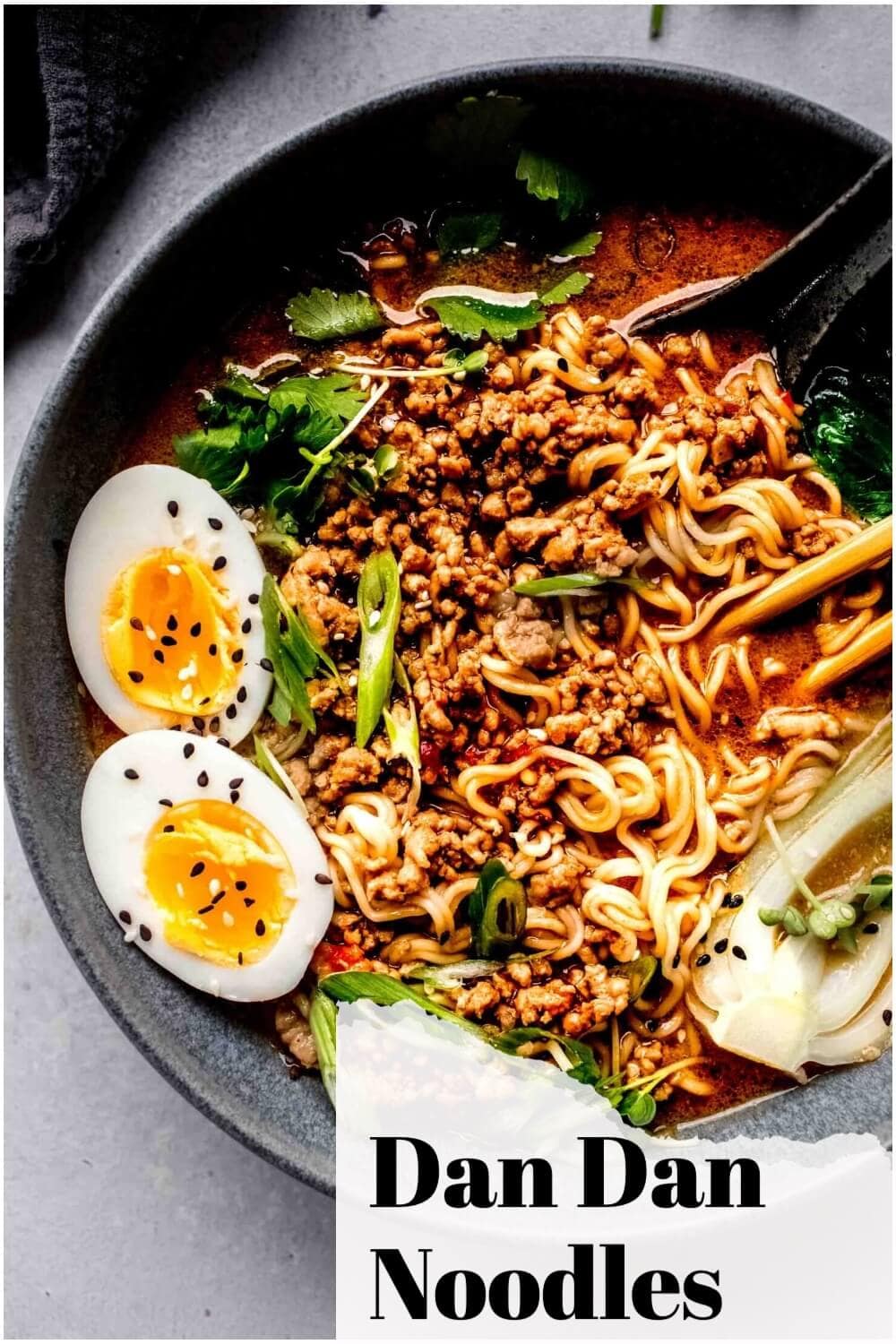 Dan Dan Noodles (Tantanmen Ramen) Platings + Pairings