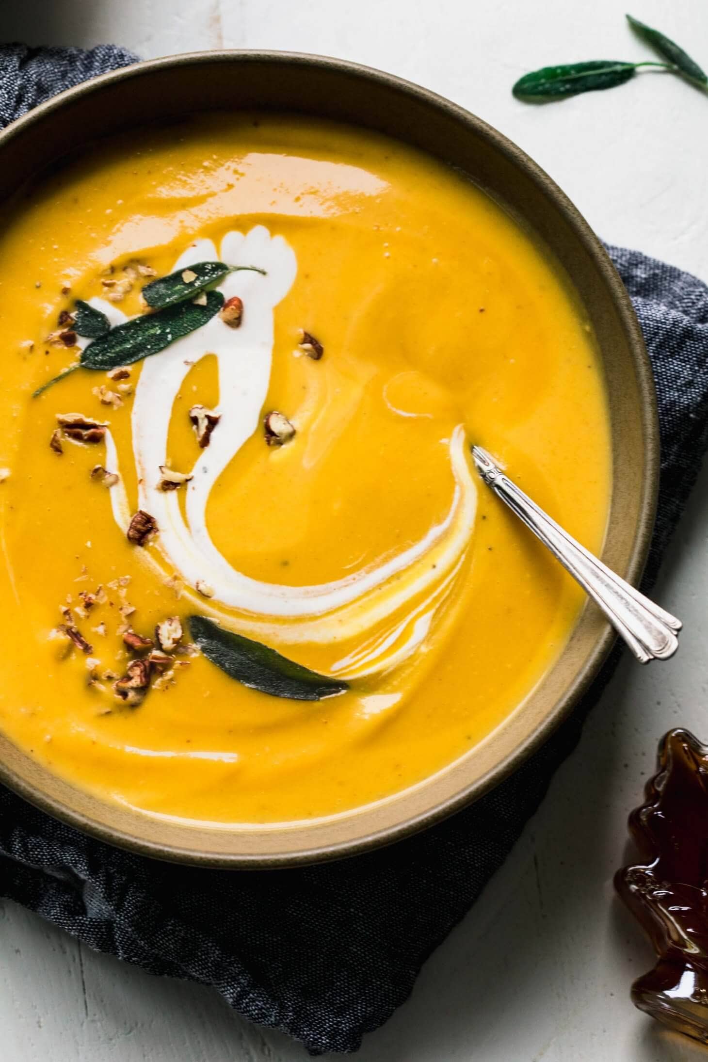 Butternut Squash Bisque Soup Recipe with Maple - Platings + Pairings