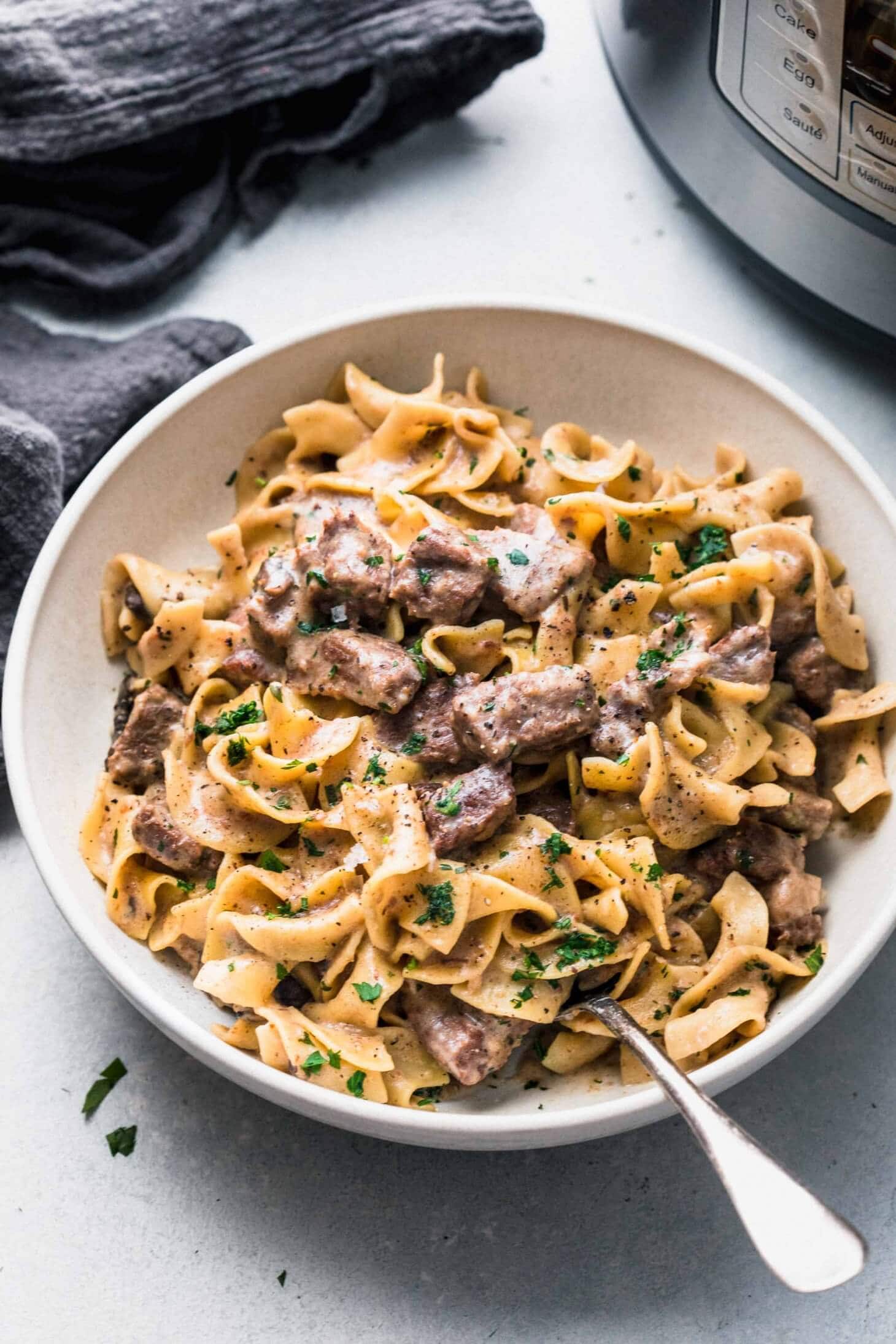 The BEST The BEST Easy Instant Pot Beef Stroganoff Recipe Platings + Pairings