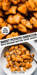 SWEET POTATO GNOCCHI SAUCE RECIPE PIN.