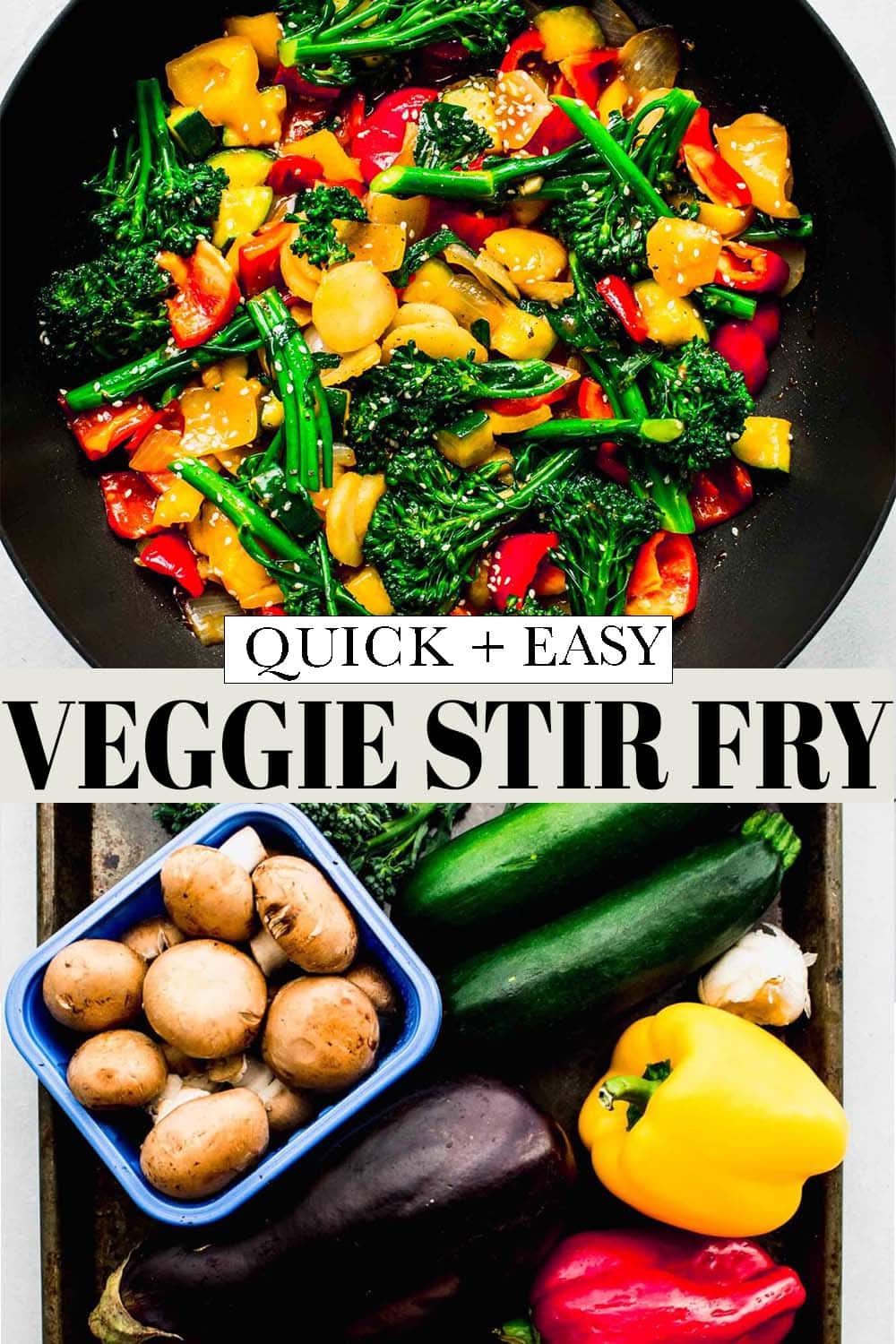 Asian Vegetable Stir Fry (with Ginger & Garlic)