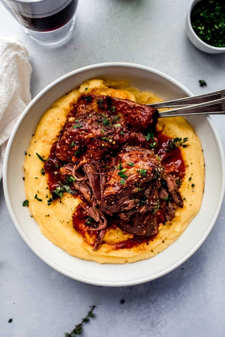 Red Wine Braised Short Ribs Recipe Platings + Pairings
