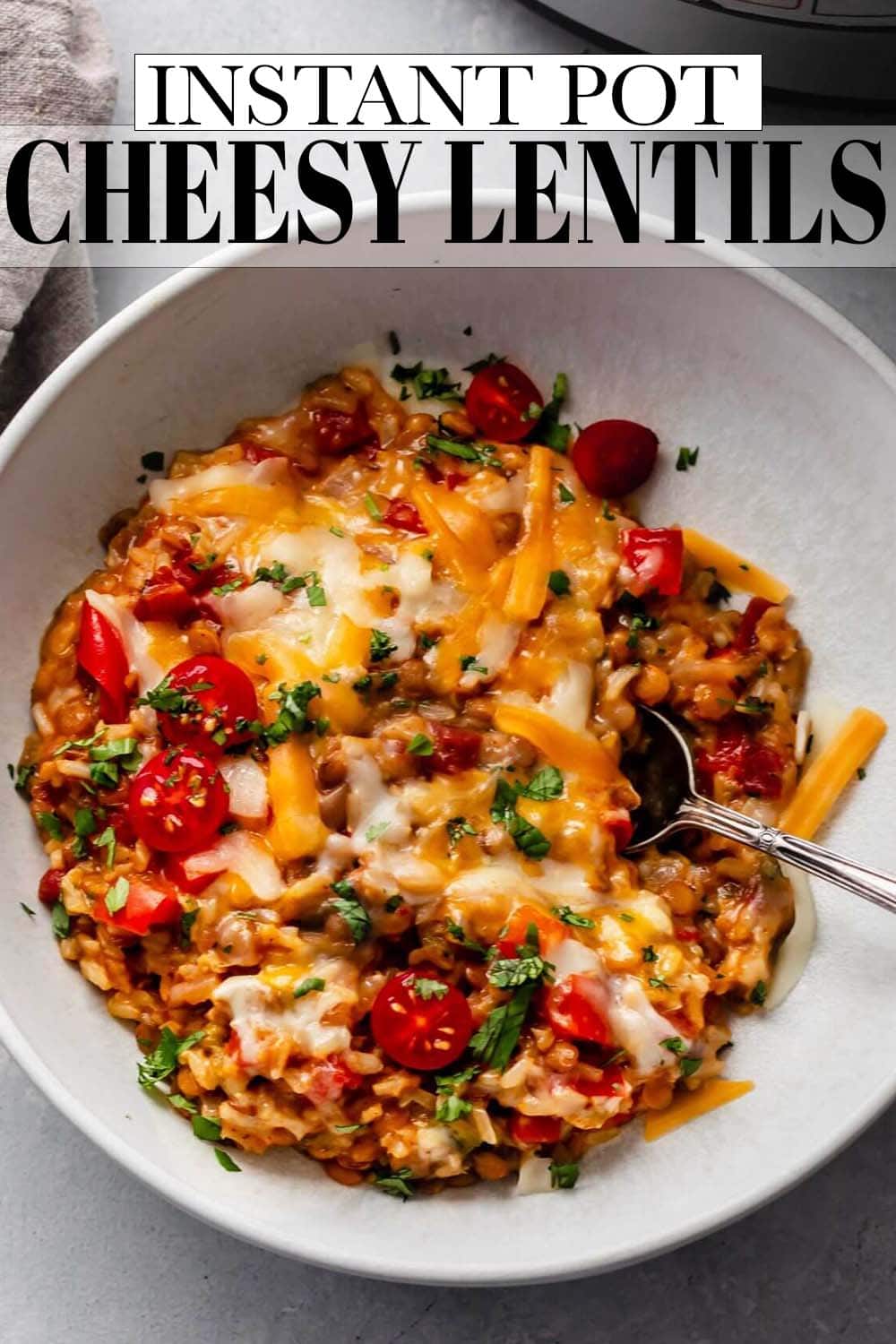 Cheesy Instant Pot Lentils & Rice + VIDEO Platings + Pairings