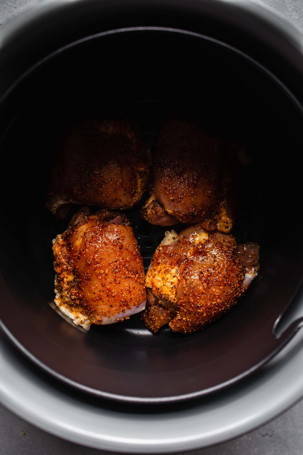 EASY Air Fryer Chicken Thighs (Crispy + Juicy!!)