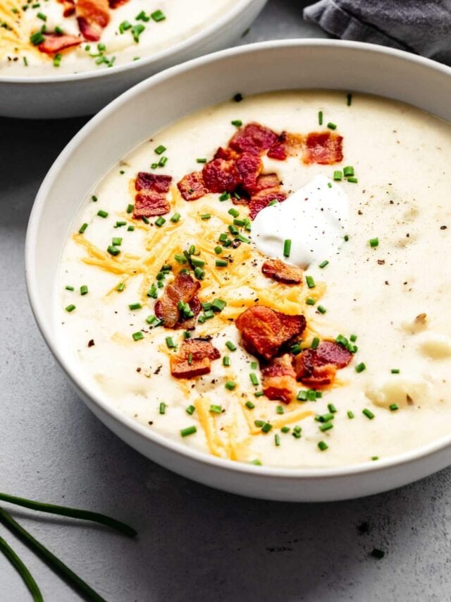Creamy Instant Pot Potato Soup Platings + Pairings