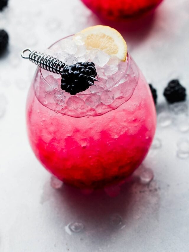 Gin Blackberry Bramble Cocktail Platings + Pairings