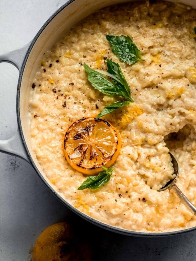 Lemon Risotto Platings + Pairings