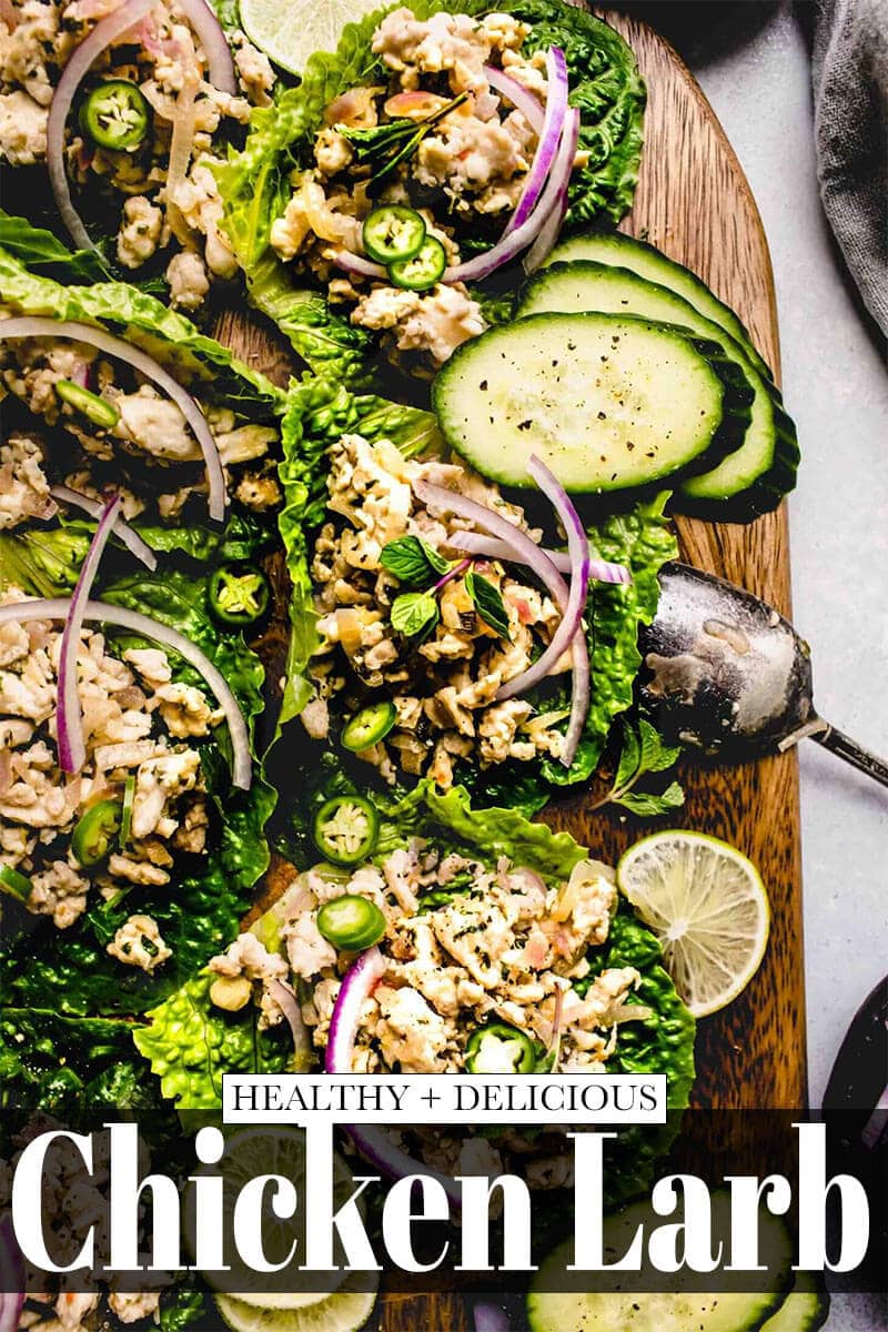 Larb Gai Recipe (Thai Chicken Larb Lettuce Wraps)