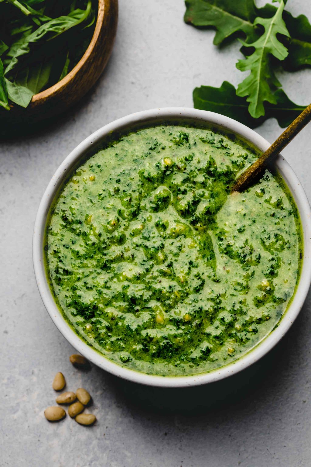 Basil Arugula Pesto Sauce (Easy 5Minute Recipe) Squelo