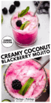 Blackberry coconut mojito pin.