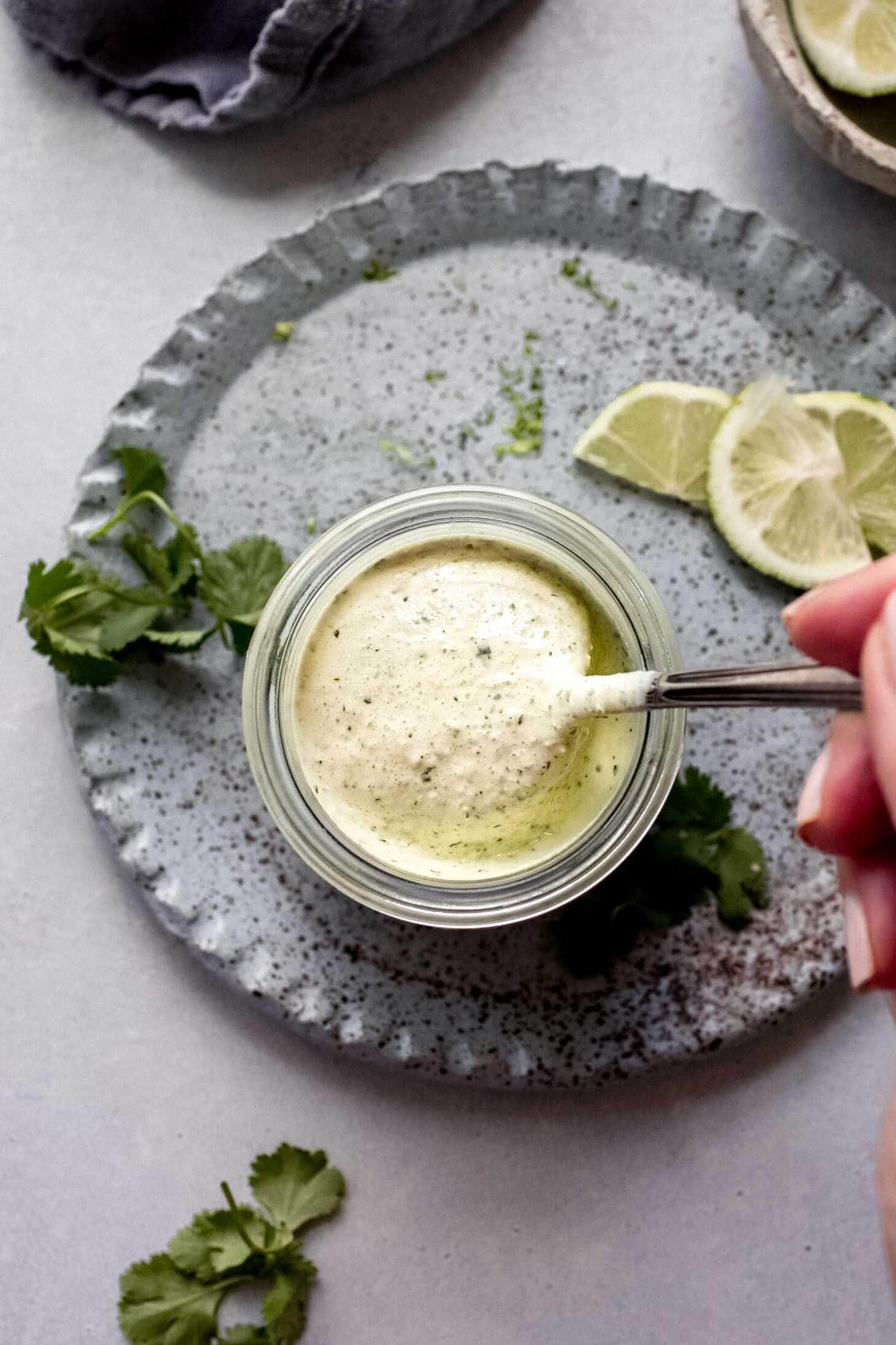Cilantro Lime Crema (Easy 5Minute Recipe!) Platings + Pairings
