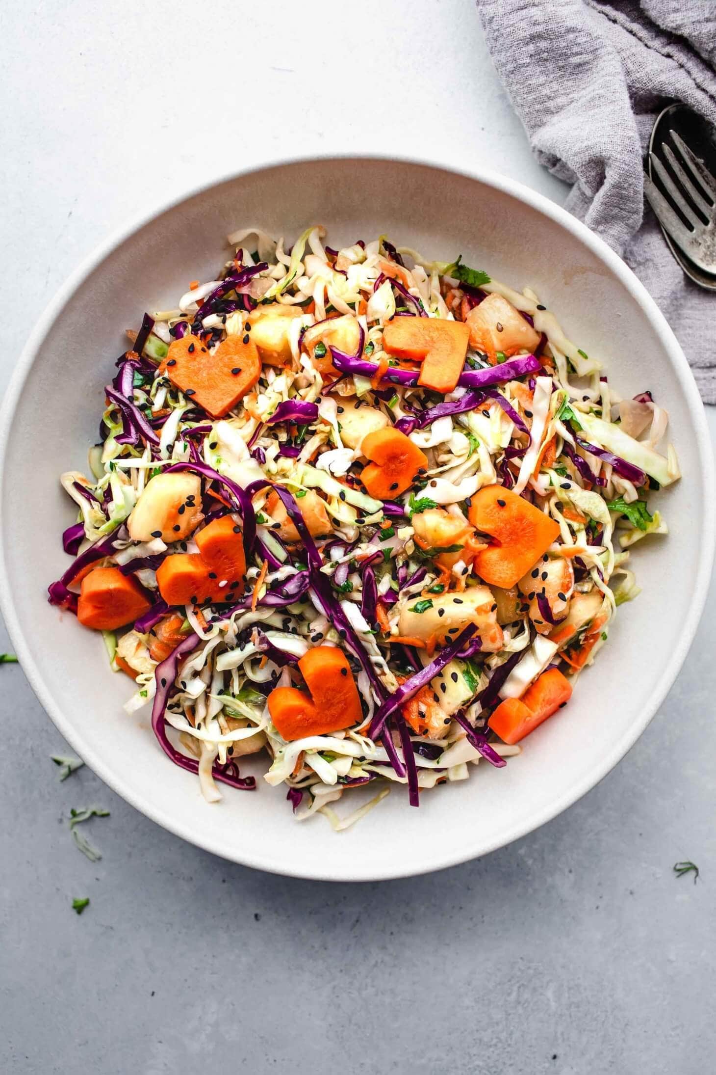 Hawaiian Coleslaw Recipe Platings + Pairings