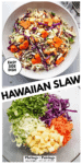 Hawaiian slaw pinterest image.