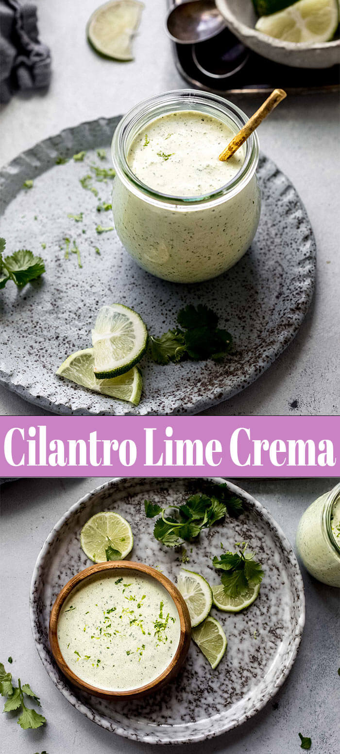 Cilantro Lime Crema Recipe (Ready in 5Minutes!) Platings + Pairings