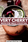 cherry moscow mule COCKTAIL PIN.