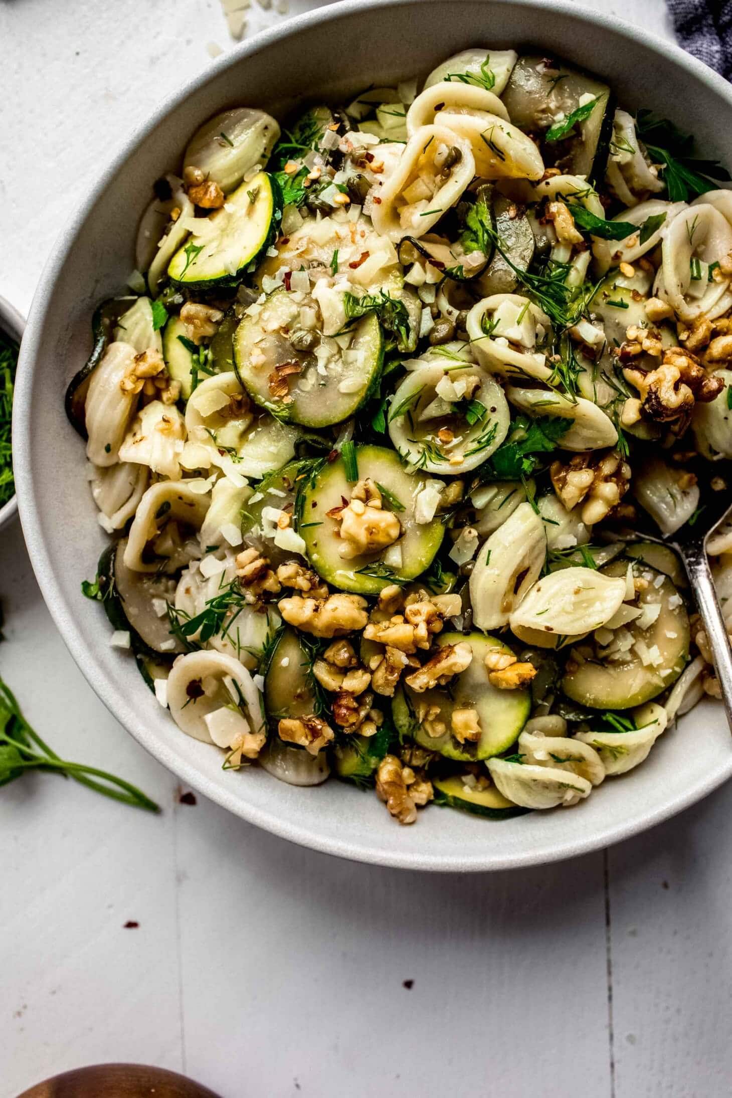 Zucchini Pasta Salad Platings + Pairings