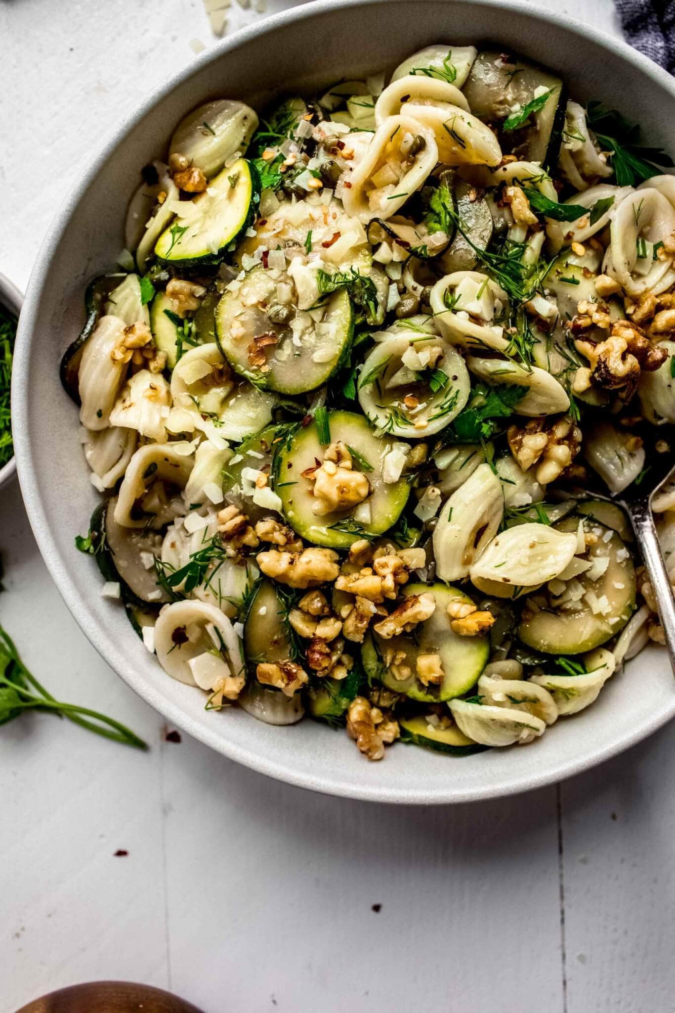 Zucchini Pasta Salad Platings + Pairings