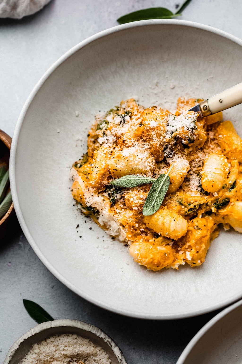 Cheesy Baked Pumpkin Gnocchi with Kale Platings + Pairings