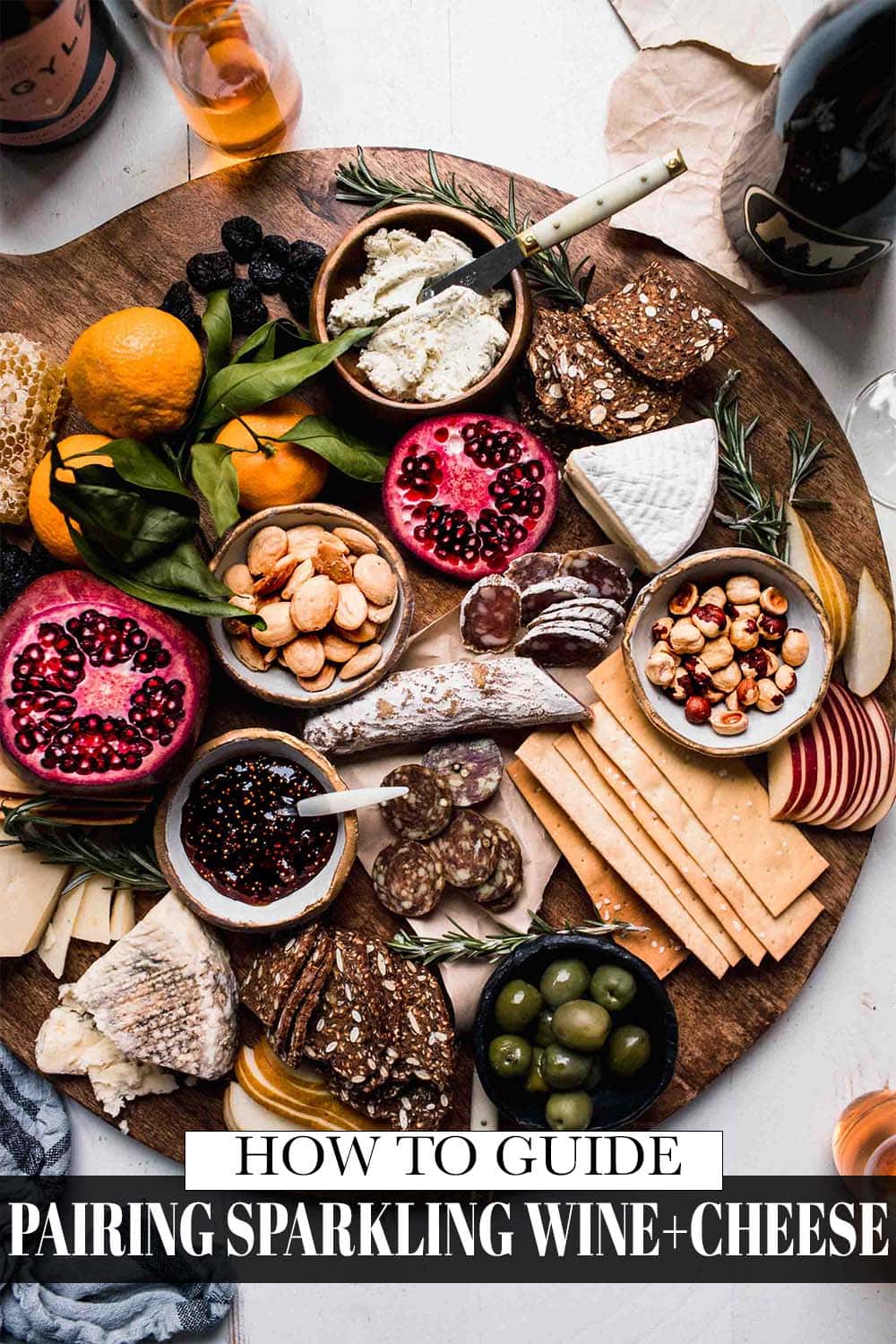 Pairing Sparkling Wine with Cheese Platings + Pairings