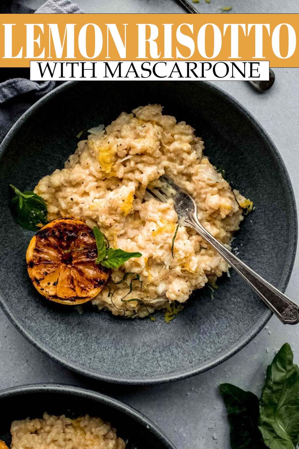 Lemon Risotto Recipe with Mascarpone Cheese