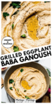 Grilled baba ganoush pinterest image.