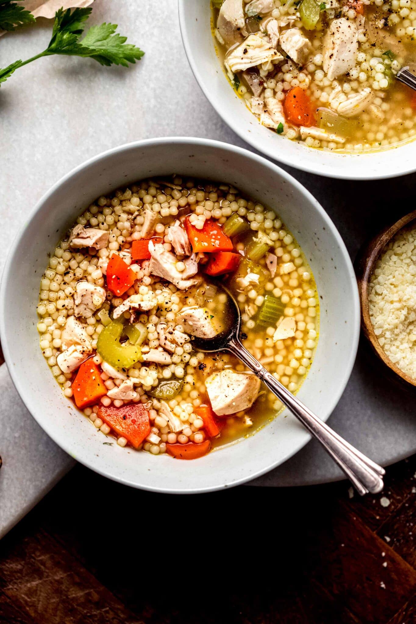 Easy Leftover Chicken Soup (Chicken Carcass Soup)