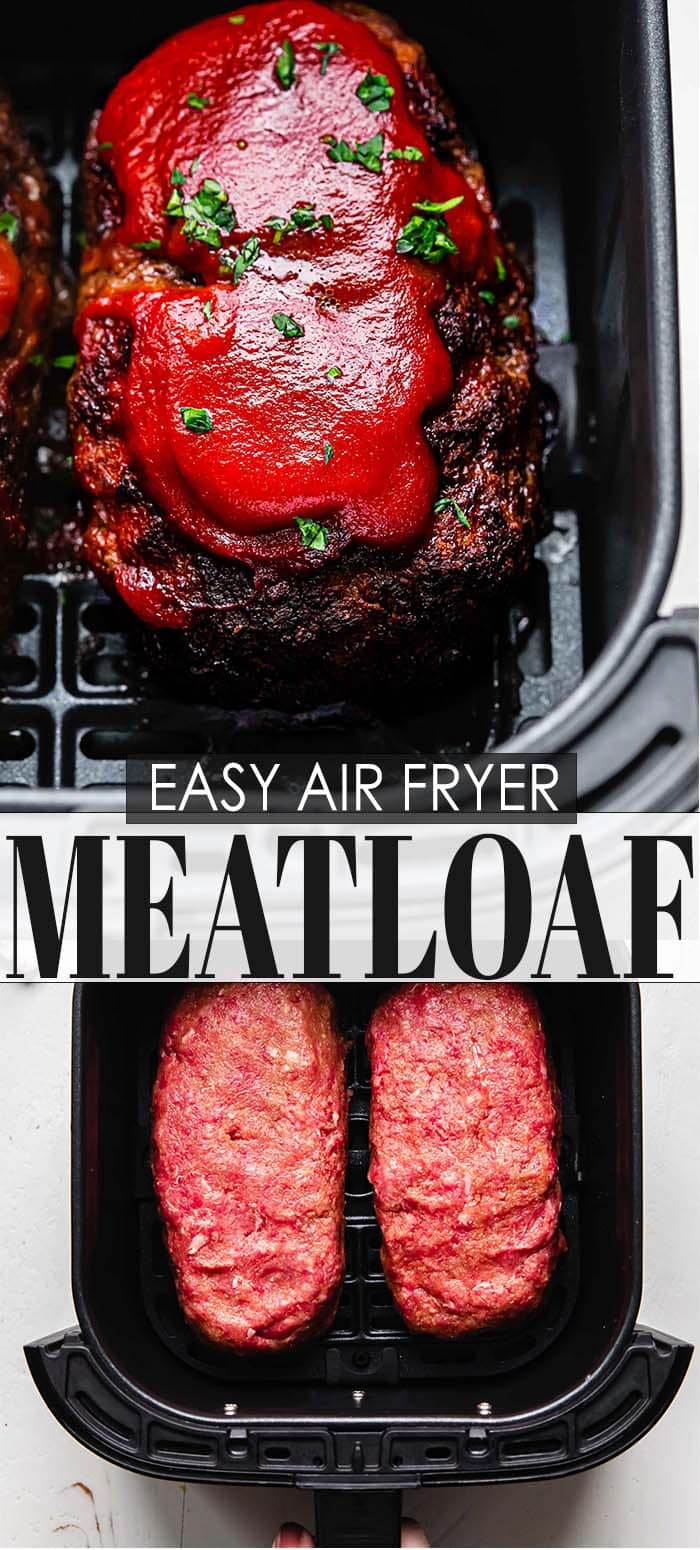The BEST Air Fryer Meatloaf (with Crispy Edges!)